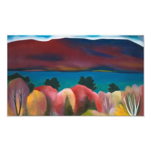 ジョージ湖（秋） |ジョージア・オキーフェ | フォトプリント            (正面)