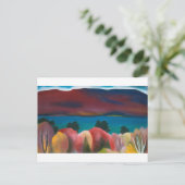 ジョージ湖(秋) |ジョージア・オキーフェ | ポストカード (スタンド正面)