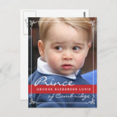 ジョージ王子とウィリアム王子 ポストカード (正面/裏面)