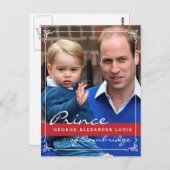ジョージ王子とウィリアム王子 ポストカード (正面/裏面)
