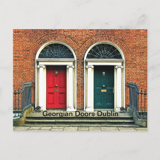 ジョージ王朝のドアの郵便はがき ポストカード (正面)