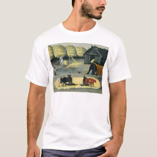 ジョージ王朝の国の床の脱穀 Tシャツ