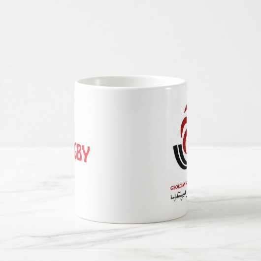ジョージ王朝の国民のラグビーのチーム コーヒーマグカップ (中央)