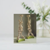 ジョージ2世様式のシノワズリー・トーチェア、1750年頃 ポストカード (スタンド正面)