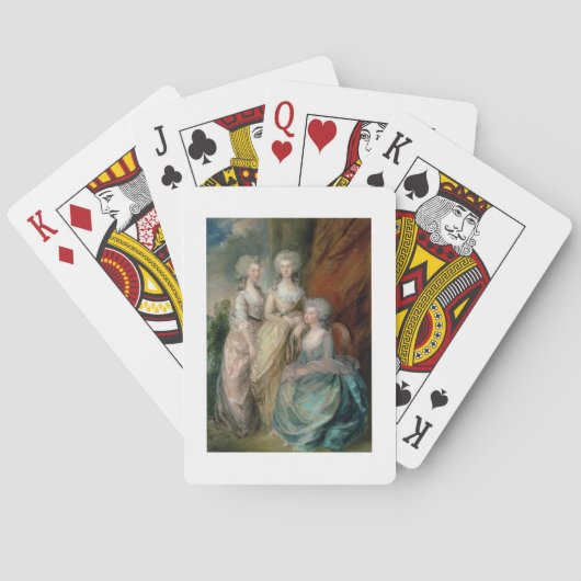 ジョージ3世の長女3人。プリンセス トランプ (裏面)