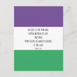 ジョージ・エリオットの名言ポストカード ポストカード