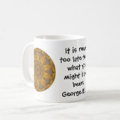 ジョージ・エリオ感動的やる気を起こさせるーの引用 コーヒーマグカップ (正面左)