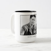 ジョージ・オーウェル・ライブズ |社会的拒否 | 2トーンマグ ツートーンマグカップ (正面左)