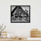 ジョージ・カスターとの一般的なポーターのスタッフ1862 ポスター (キッチン)