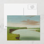 ジョージ・カトリン – マンダンビレッジの遠景 ポストカード (正面/裏面)