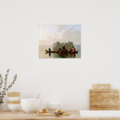 ジョージ・カレブビンガム毛皮のトレーダーが下降 ポスター (キッチン)