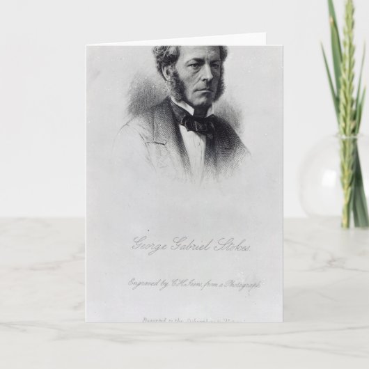 ジョージ・ガブリエル・ストークス カード (正面)