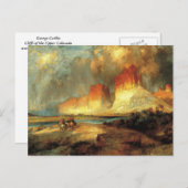 ジョージ・キャトリン – アッパー・コロラドの崖 ポストカード (正面/裏面)