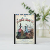 ジョージ・グリスウォルド・クリッパー帆船1863 ポストカード (スタンド正面)