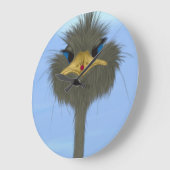 ジョージ·ザ·オストリッヒとラディバグ·イラストレーション ラージ壁時計 (傾斜)