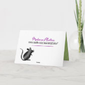 ジョージ・ザ・キャット・ジェット・ウェルカスタマイズアニー大事な行事 カード (裏面)