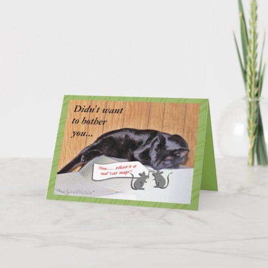 ジョージ・ザ・キャット・ジェット・ウェルカスタマイズアニー大事な行事 カード (正面)