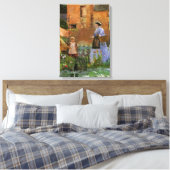 ジョージ・ジョン・ピンウェルのCookhamにある庭で キャンバスプリント (インサイチュ (寝室))