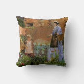 ジョージ・ジョン・ピンウェルのCookhamにある庭で クッション (正面)