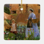 ジョージ・ジョン・ピンウェルのCookhamにある庭で セラミックオーナメント (裏面)