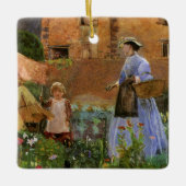 ジョージ・ジョン・ピンウェルのCookhamにある庭で セラミックオーナメント (正面)