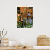 ジョージ・ジョン・ピンウェルのCookhamにある庭で ポスター (キッチン)