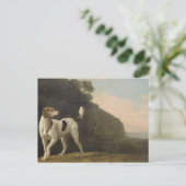 ジョージ・スタッブス | 狩猟用のフォックスハウンド、1760年頃 (紙に油彩 ポストカード (スタンド正面)