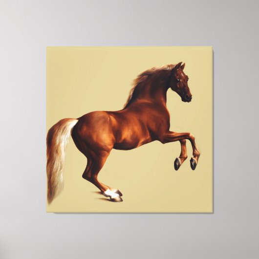 ジョージ・スタブスによる馬の絵画「Whistlejacket」 キャンバスプリント (正面)