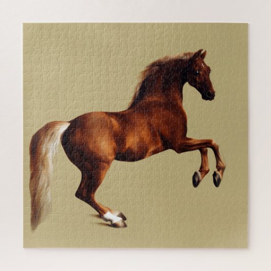 ジョージ・スタブスによる馬の絵画「Whistlejacket」 ジグソーパズル (縦)
