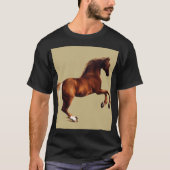 ジョージ・スタブスによる馬の絵画「Whistlejacket」 Tシャツ (正面)