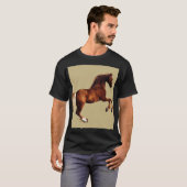 ジョージ・スタブスによる馬の絵画「Whistlejacket」 Tシャツ (正面フル)