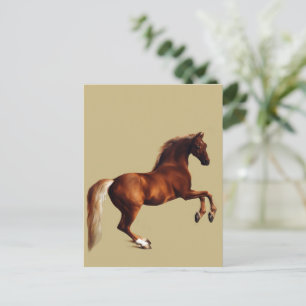 ジョージ・スタブスによる『Whistlejacket』馬の絵画 ポストカード
