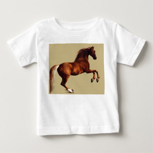 ジョージ・スタブスによるWhistlejacket ベビーTシャツ (正面)