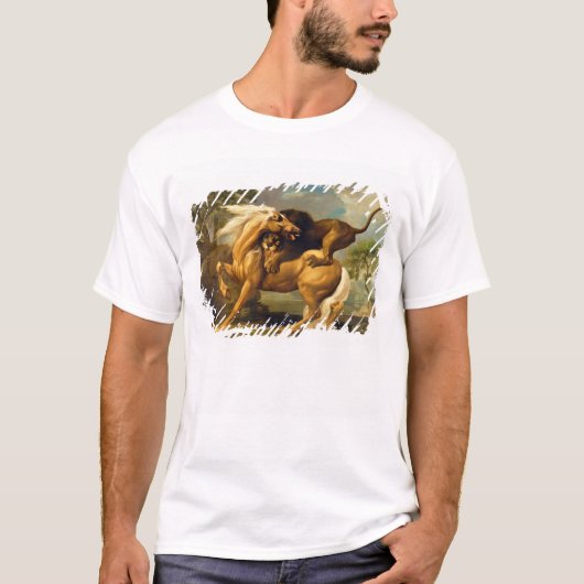 ジョージ·スタブス| A Lionが馬を襲う, c.1762 ( Tシャツ (正面)