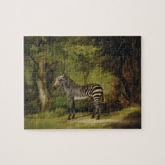 ジョージ·スタブス| A Zebra, 1763 (キャンバス上の油) ジグソーパズル (横)