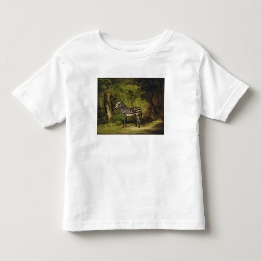 ジョージ·スタブス| A Zebra, 1763 (キャンバス上の油) トドラーTシャツ (正面)