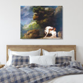 ジョージ・スタブズがライオンを馬に襲う キャンバスプリント (インサイチュ (寝室))