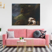 ジョージ・スタブズによって馬を襲うライオン キャンバスプリント (インサイチュ (リビング))