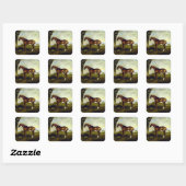 ジョージ・スタブズの栗の競走馬 スクエアシール (シート)