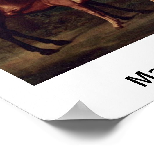 ジョージ・スタブズの風景の中のマレスとフォール ポスター (角)