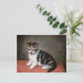 ジョージ・スタブズ |ア恋しく思ン・ホワイトの子猫， 1790 ポストカード (スタンド正面)