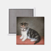 ジョージ・スタブズ |ア恋しく思ン・ホワイトの子猫, 1790 マグネット (正面/裏面)