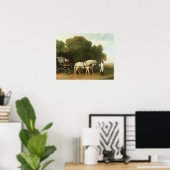 ジョージ・スタブズ |クリームポンのフェートン ポスター (ホームオフィス)