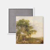 ジョージ・スタブズ | 2人の紳士射撃、 発砲(油オン缶 マグネット (正面/裏面)