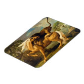 ジョージ・スタブズ | A Lionが馬を攻撃C.1762 ( マグネット (左側)