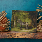 ジョージ・スタブズ | A Zebra, 1763 (キャンバス上の油) フォトプラーク (側面)
