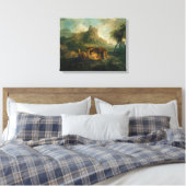 ジョージ・スタブズ | c.1763遊-8のヒョウ キャンバスプリント (インサイチュ (寝室))