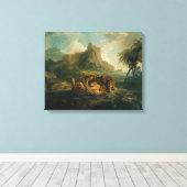 ジョージ・スタブズ | c.1763遊-8のヒョウ キャンバスプリント (インサイチュ (ウッドフロア))