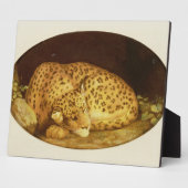 ジョージ・スタブズ | Sleeping Leopard, 1777 （エナメルオン） フォトプラーク (側面)