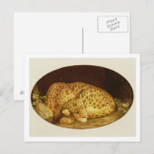 ジョージ・スタブズ | Sleeping Leopard, 1777 （エナメルオン） ポストカード (正面/裏面)